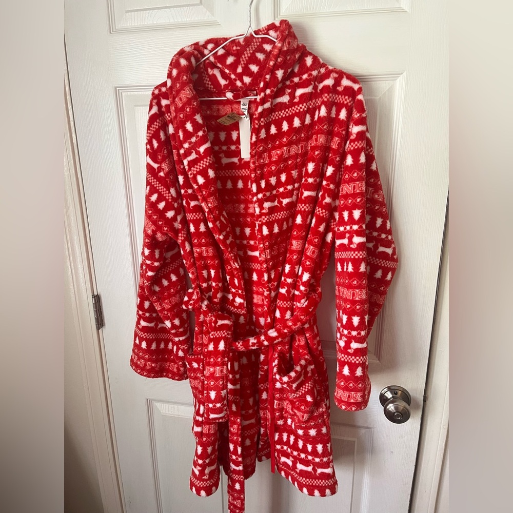 Victoria's Secret Festive Red Kids Robe